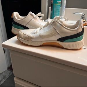Vionic White and Teal Sneakers